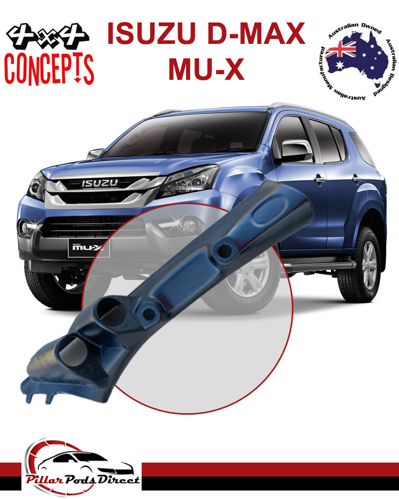  ISUZU D-MAX MU-X DOUBLE PILLAR POD BLACK