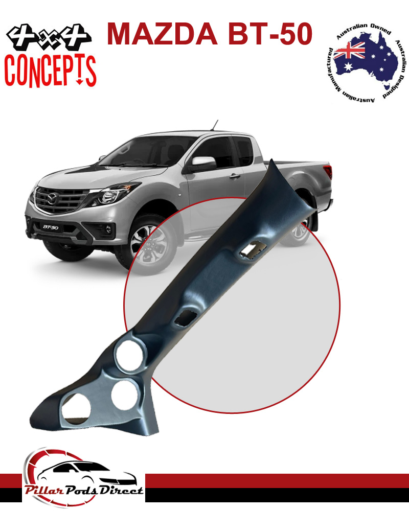 MAZDA BT50 2015 - 2022 TRIPLE GAUGE PAINTED BLACK