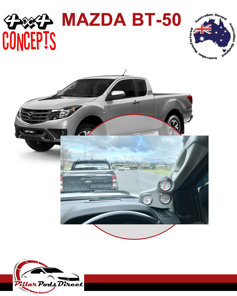 MAZDA BT50 2015 - 2021 TRIPLE GAUGE PAINTED CREAM