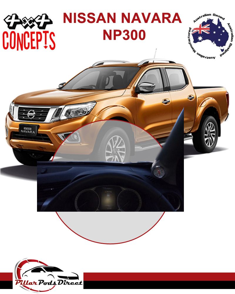 NISSAN NAVARA NP300 SINGLE GAUGE PILLAR POD