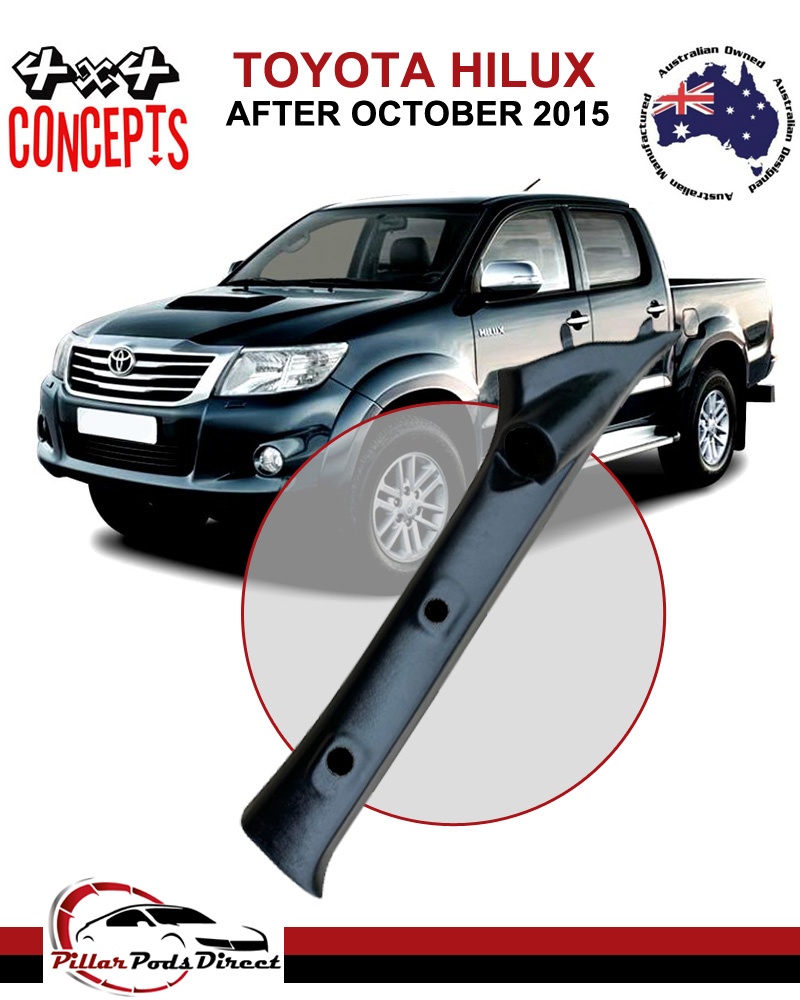 TOYOTA HILUX AFTER OCTOBER 2015 SINGLE PILLAR POD BLACK