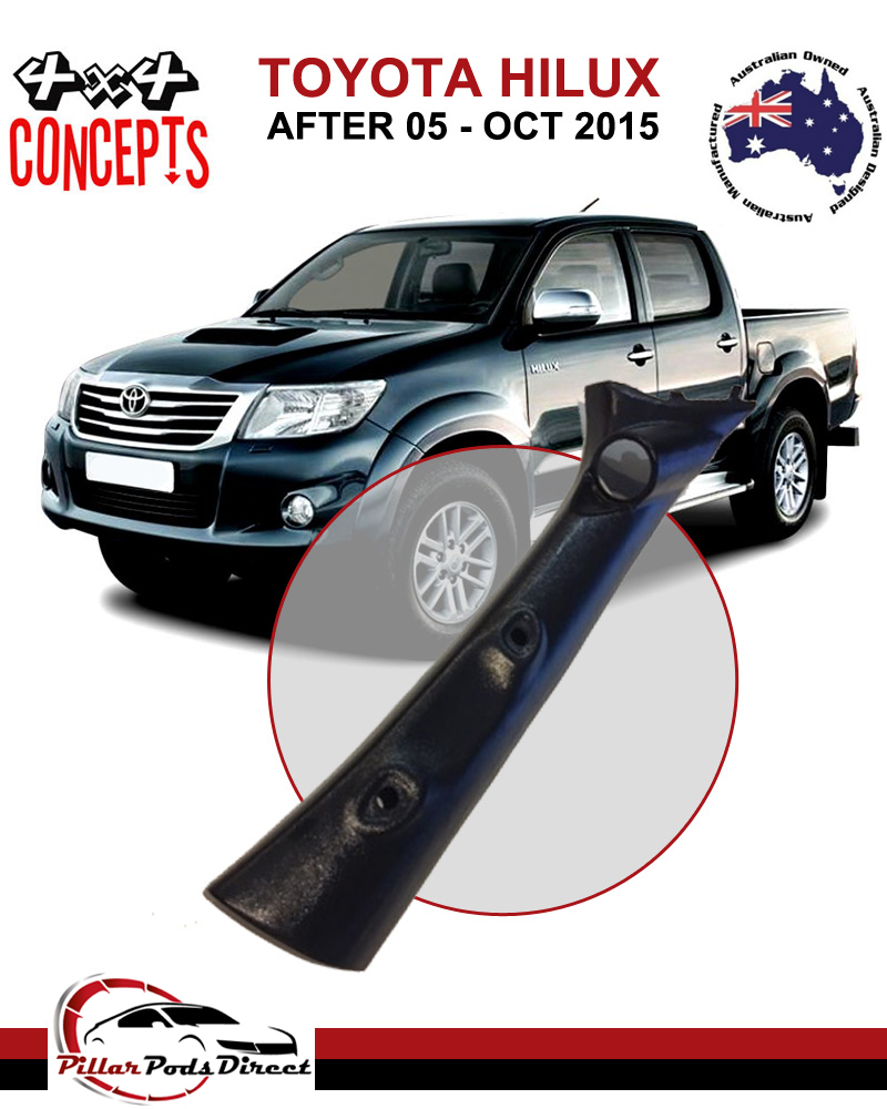 TOYOTA HILUX AFT 05 SINGLE PILLAR POD BLACK